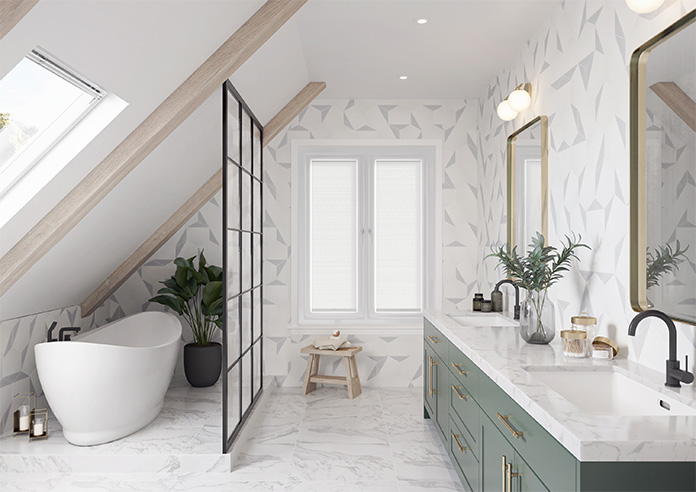 Obscura, Crystal White - Stick Fit Honeycomb Blind - Image 9